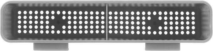 iPEGTOP Cutlery Utensil Silverware Drying Rack Basket Holder with Hooks - Flatware Storage Solution for Kitchen Dish Drainer Dish Drying Rack, Grey