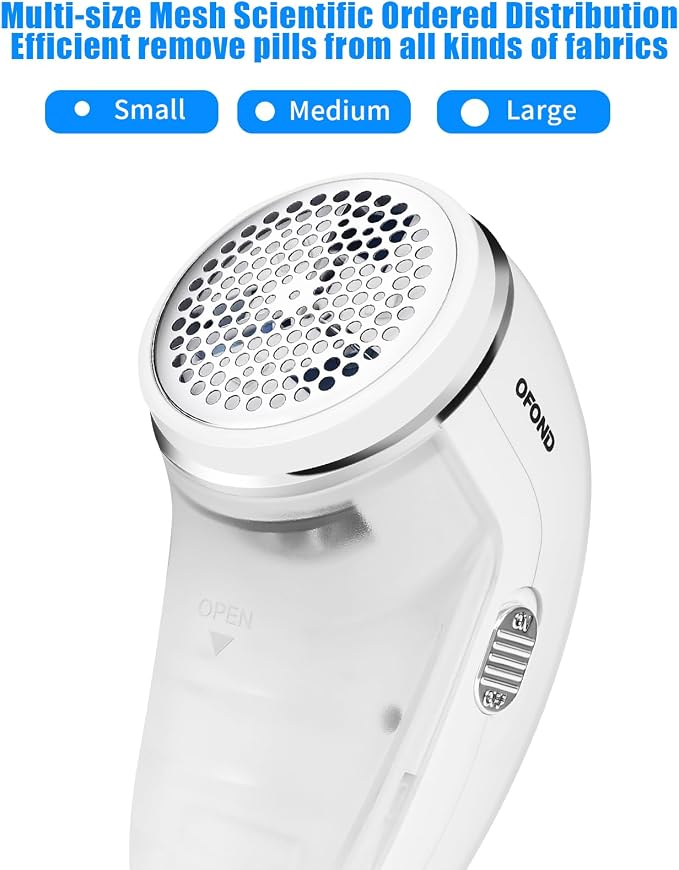 Lint Remover for Clothes,Fabric Shaver with Battery,Sweater Defuzzer | Quick and Easy Remove Pills,Lint Balls,Fuzz of Clothing Pants Socks Couch Pillows Blankets, Portable Lint Shaver