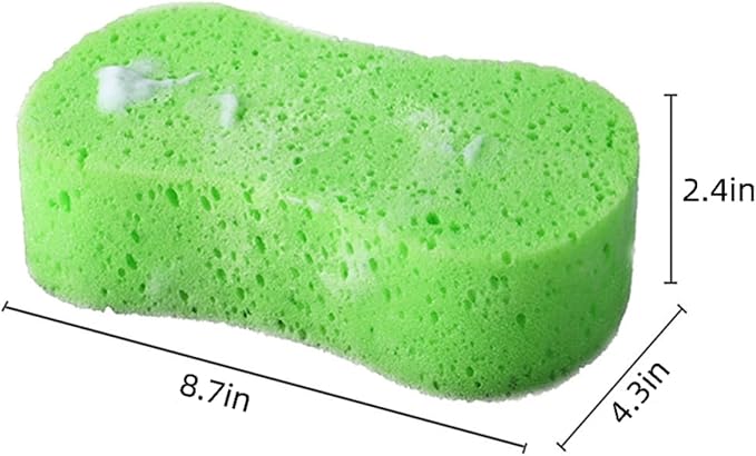 Car Wash Sponge, 5 Pack Extra Thick Large Colorful Cleaning Sponge | 8.7"X4.3"X2.4",Longer Lasting,No Scratch Surfaces,Multi-Purpose for Bathroom Kitchen Household