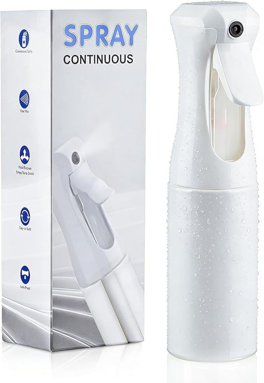Continuous Spray Bottle, 6.8 OZ Hair Spray Bottles, Ultra-Fine Mister Spray Bottle for Hairstyling, Cleaning, Plants, Pets, Salons, and More (1 Pack)