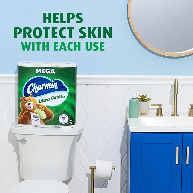 Charmin Ultra Gentle Toilet Paper, 9 Mega Rolls, 231 Sheets Per Roll
