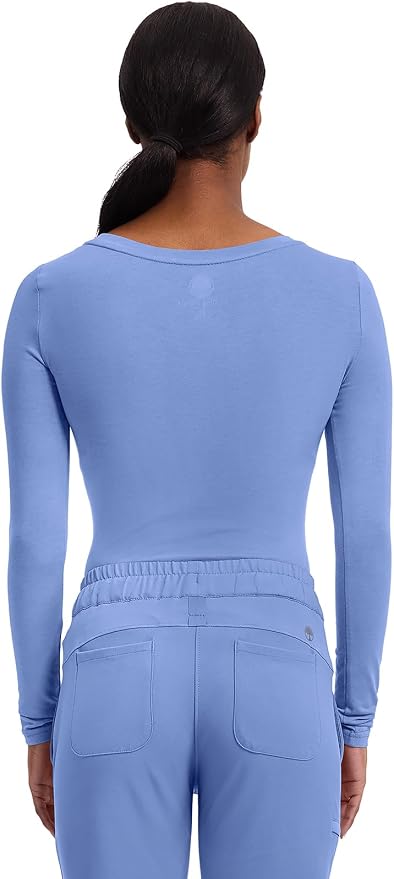 Healing Hands Underscrub Long Sleeve Women Knits Scrub Tops | Soft Cotton Blend Knit, Breathable Stretch Comfort, Machine Wash, Easy Care Fabric, Ideal For Layering Under Scrubs