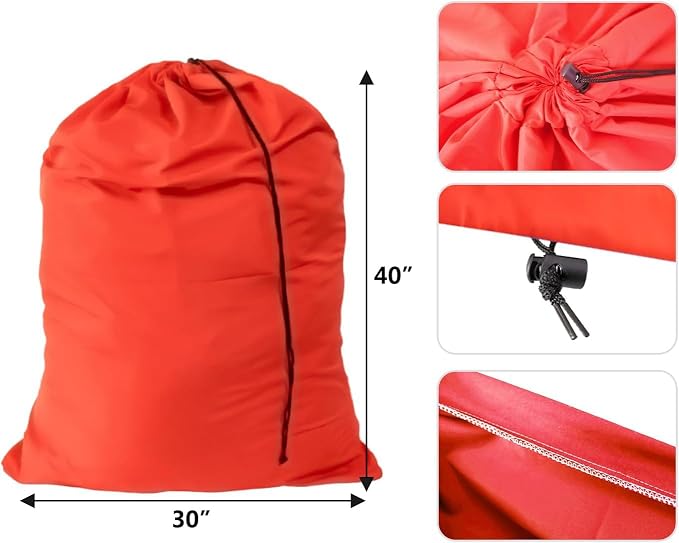 Laundry Bags Set of 16 Pack, Varied Colors | 6 Pcs Extra Large 30"x40", 10 Pcs Mesh Bags for Delicates, For College Dorm Apartment Dwellers Travel