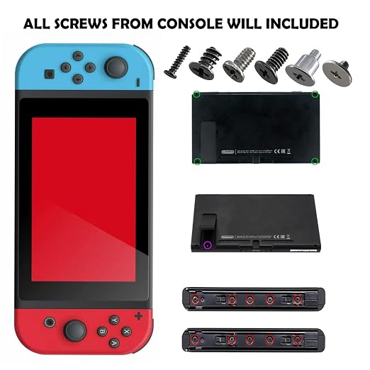40PCS with Tweezer Screwdriver Opening Tools Repair Replacement Kit Full Screws Set for Nintendo Switch Console