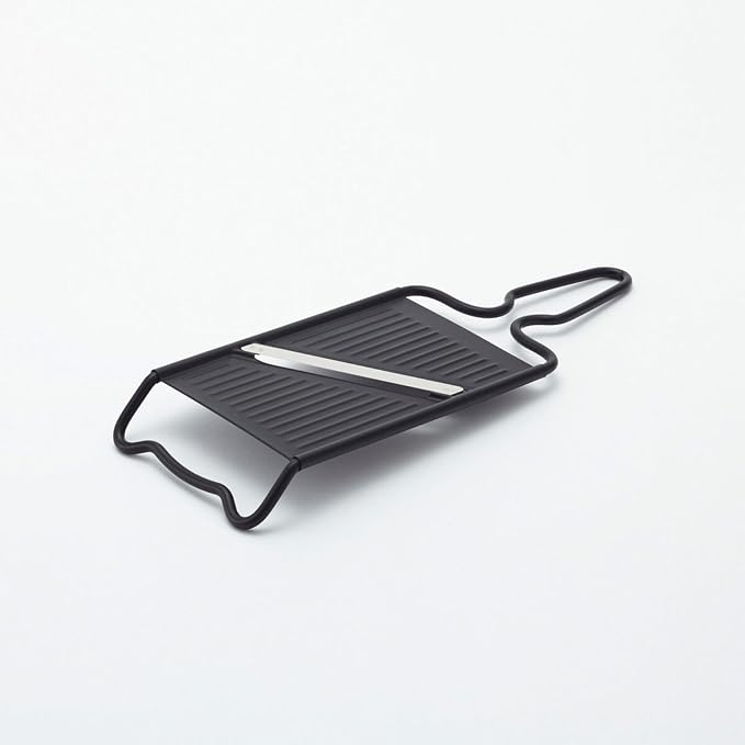 Japanese Double-Edged Slicer, Mandoline, Stainless Steel, Made in Sanjo, Japan, Black