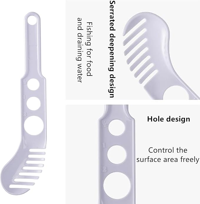 Spaghetti Measurer Tool Spoon Pasta Ladle Tool for Cooking, Multifunctional Kitchen Spaghetti Utensil for Restaurants Homes Hotels