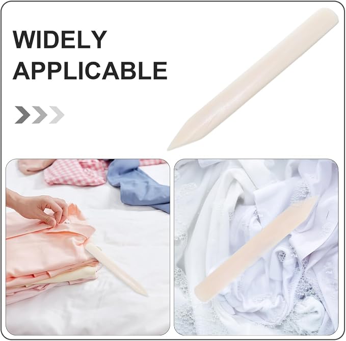 Clothes Scraper 3 Pack Fabric Clothing Scraper Tool for Laundry Stain Removal Smooth Edge Spot Cleaning Bone for Most Fabrics Cleaner Use 5.90 in