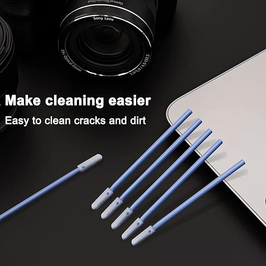 Wellgler's Foam Cleaning Swabs, Lint Free Foam Tip Swabs Kit,for DTF Printer Printhead Maintenance, Electronics, Gun Cleaning, Car Detailing and Cleanroom Use (4Types, 200 Pack)