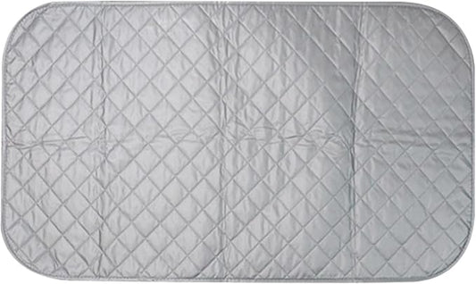 Portable Ironing Mat Blanket for Table Top, Iron Board Alternative Cover Foldable Ironing Board Replacement Quilted Washer Dryer Heat Resistant Pad (No Magnet,Color:85x45cm)
