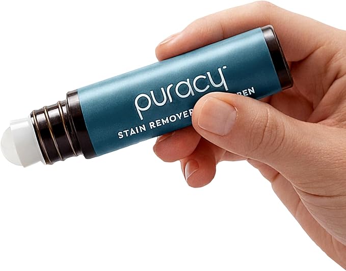 Puracy Stain Remover, Travel and Laundry Stain Cleaner for Clothes, Baby Essentials, Kids Stains, Oil and Fabric Spot Cleaner (Laundry Stain Remover Pen, 0.33 Fl Oz (Pack of 1))