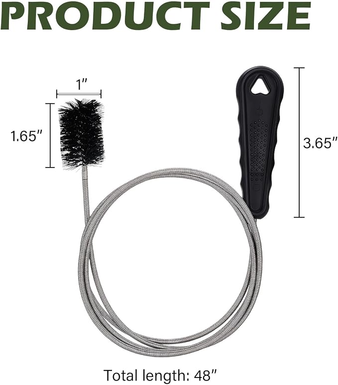 48" Flexible Tube Cleaning Brush Long Pipe Drain Snake Replace B313C