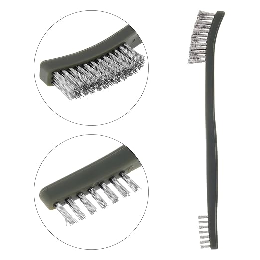 Mini Wire Brush Set, Paint and Dirt Remover, Cleaning Welding Slag and Rust, Handy Steel / Nylon / Brass Brush Suitable for Cleaning Paint / Dirt (6)
