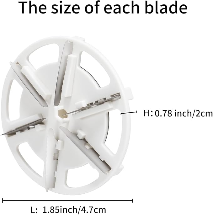 Fabric Shaver Replacement Blades, Stainless Steel Blades (4) | Fabric Shaver Replace 6 Blades, Only Including Blades, Stainless Steel Blades for Safe and Efficient Lint and Pill Removal