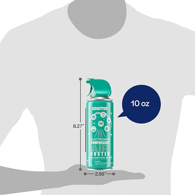 Keyboard Cleaner Air Spray for Computers - 10oz Air Can Duster for Electronics, 3PCS
