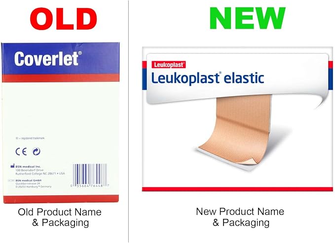 Leukoplast Elastic Fabric Adhesive Latex Free Bandages Toe Shield Bulk 2½" x 1⅜" (100 in Box)