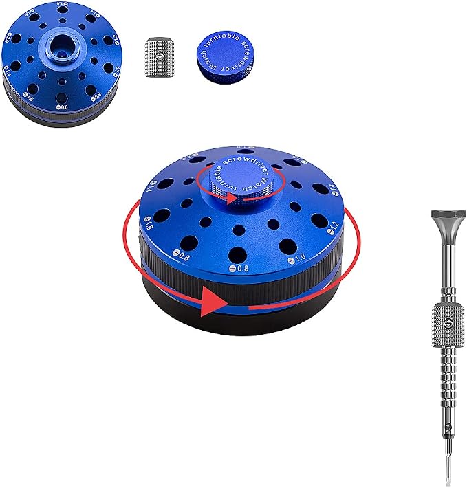 10 pcs Precision Slotted And Phillips Watch Screwdriver Set Different Sizes With 20 Extra Replace Blades Watchmaker Screwdriver Set for Watch,Jewelry,Eyeglass，The Best Gift for Dad