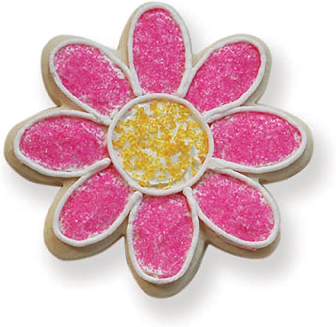 Ann Clark Cookie Cutters Flower Cookie Cutter 4.5" with Recipe Card, Made in USA