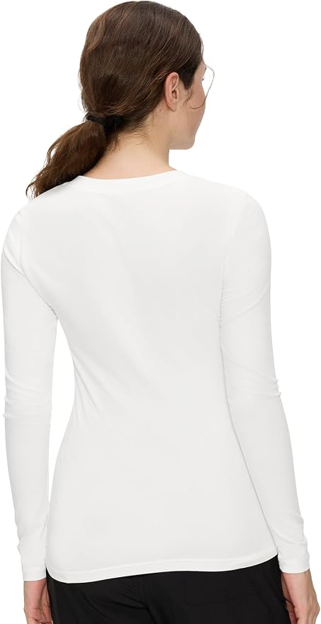 COZYFIT Women’s Underscrub Tee, V-Neck Long Sleeve Undershirt | Soft & Easy Care Fabric, Slim Fit, Smooth Touch, Comfort V-Neck Tee, Machine Wash, Multiple Sizes for Choose