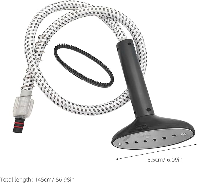 PRETYZOOM Replacement Garment Steamer Air Pipe Nozzle with Brush Head Buckle Style Compatible Steamer Handle Accessory for Efficient Clothes Steaming at Home
