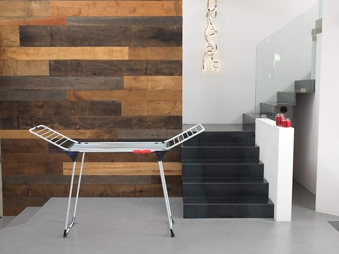 Vileda Clothes Rack, Steel, Aluminium, Gray, 58,5 x 20 x 108,5 cm