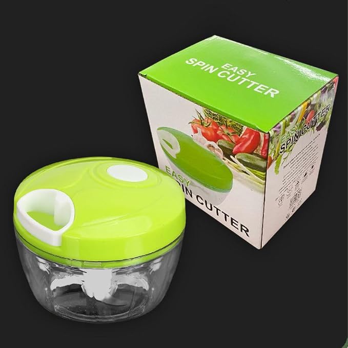 Manual Vegetable Chopper – 500ml Hand Pull Food Processor for Garlic, Onion, Ginger, Fruits, Nuts & Herbs