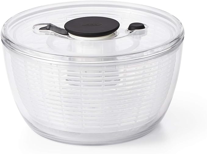 OXO Good Grips Little Salad & Herb Spinner Small and OXO Good Grips GreenSaver Produce Keeper - Large,White