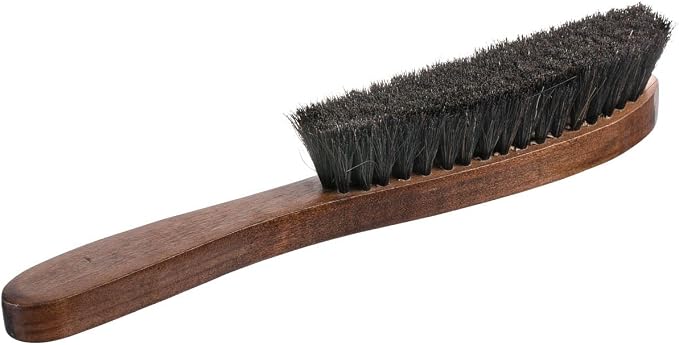 Home-it Hat Brush - Dust Brush - Horse Hair Bristles lint Brush for Clothes, Suits, Cashmere, Wool, Velvet, Good Grip, Walnut Hardwood Handle