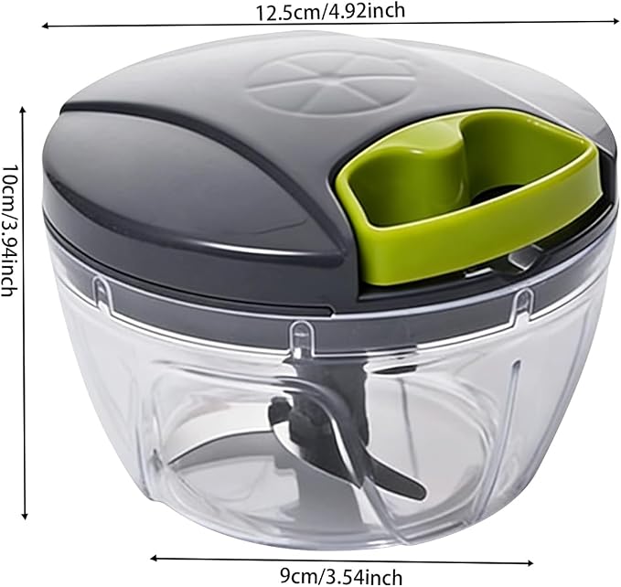 Portable Manual Food Processor, Food Chopper | Easy to Us, Kitchen Helper