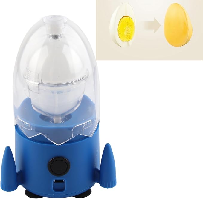 FLEXMAN Electric Automatic Egg Shaker, Golden Egg Maker, Portable Egg Spinner Scrambler in Shell, Eggs Yolk White Mixer for for Making Golden Egg Sandwiches, Egg Pudding, Egg Salad, Boiled Golden Eggs