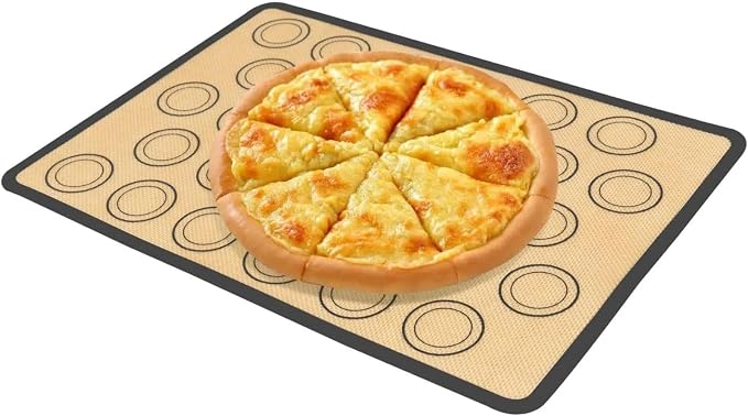 Macaron Silicone Baking Mats, 16.5"x 11.6" Inch Silicone Mat | Reusable Baking Mat with 30 Rings, Resistant -40 to 446℉, Dishwasher Safe for Cookies, Macarons, Pastry