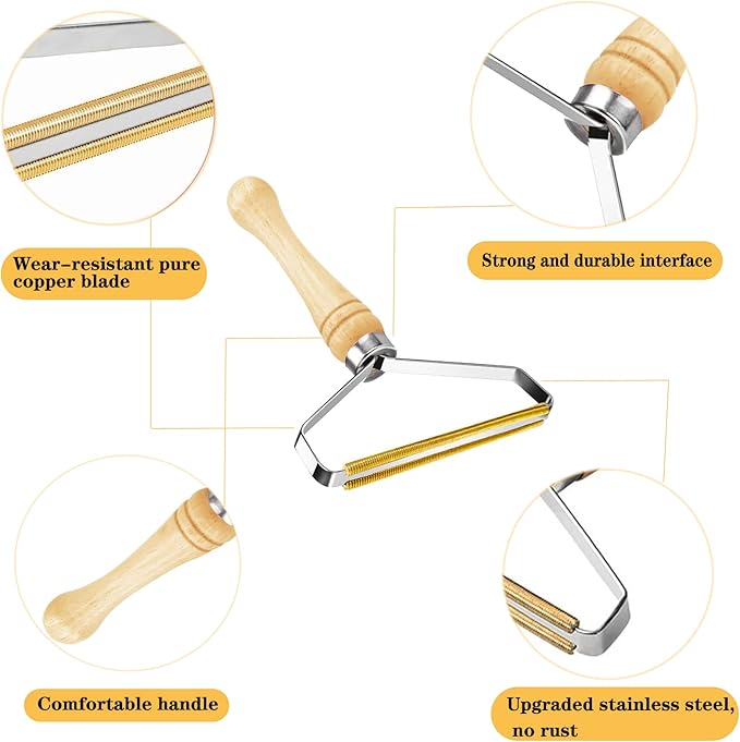SUOXU Lint Remover Portable Pet Hair Remover,Reusable Lint Fabric Shaver Carpet Roller Scraper,for Carpet,Fabric Sofas,Beds, Furniture, Clothes Cat、Dog Hair Removal Cleaning Professional Tools