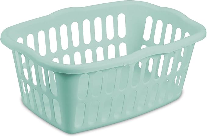 Sterilite 1.5 Bushel Rectangular Plastic Laundry Basket, Assorted, 12 Pack