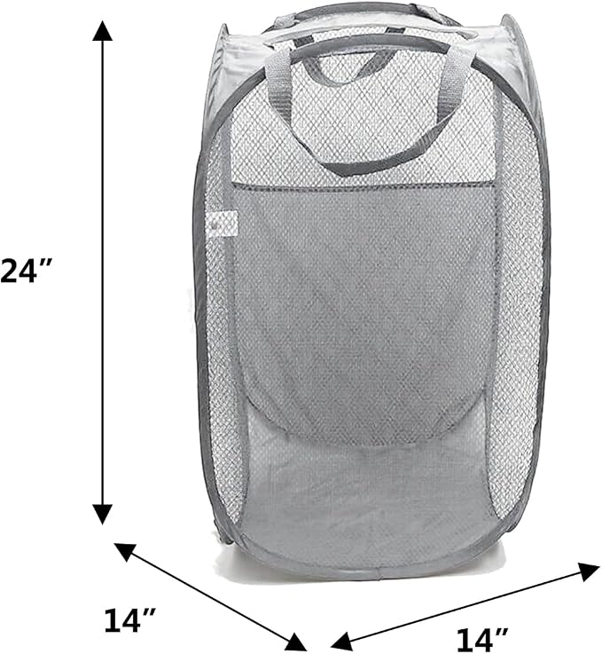 Extra Large Laundry Bags 7 Pack, Varied Colors | 1 Pack Pop Up Hamper, 6 Pack 30"x40" Laundry Bags, For College Dorm and Apartment Dwellers