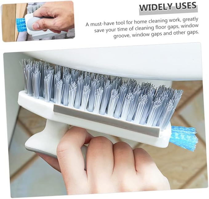 FOMIYES Bathroom Cleaner Brush Floor Gaps Cleaning Tool Window Track Brush Sturdy and Multi-Purpose