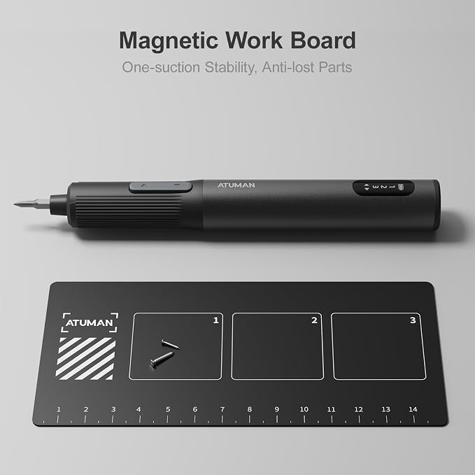 95 in 1 Precision Electric Screwdriver Set with 86 Magnetic Bits, 0.4N.m Torque, Visual Screen, 3-Gear Control & Magnetic Mat, Repair Tool Kit for iPhone, Laptop, Watch, Glasses