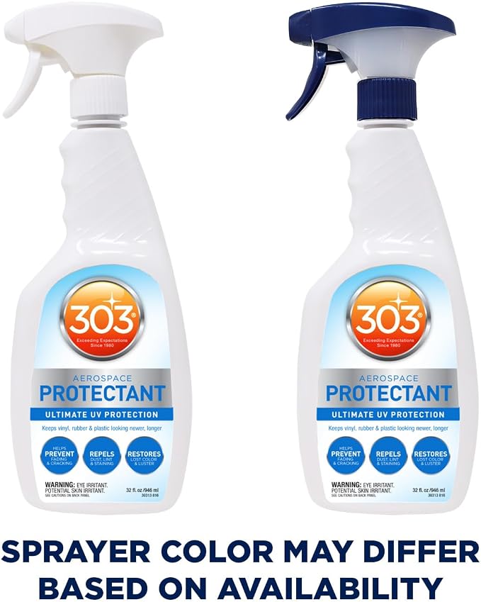 303 Aerospace Protectant for Vinyl, Plastic & Rubber, 32 oz | Provides UV protection while helping prevent fading, cracking, and discoloration.