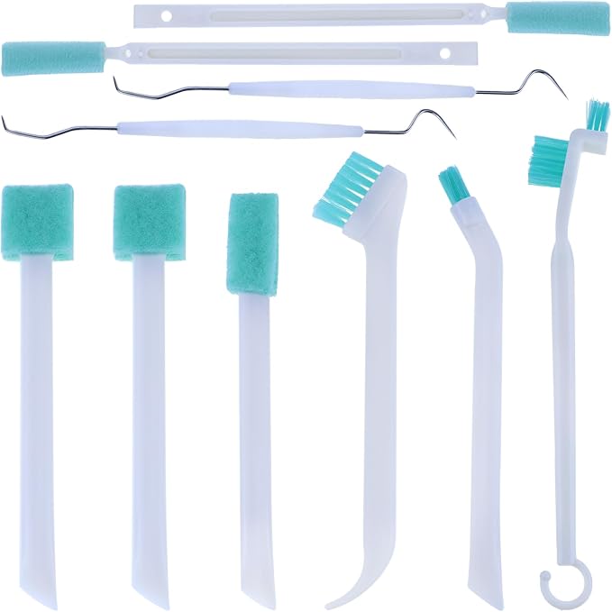 Small Cleaning Brush Set for Household, Car Vent Detailing Cleaning Stick, Humidifier Groove Bottle Gap Cleaning Tool, Crack Crevice Cleaner for Door Window Track Faucet Croner Hard Tight Spaces