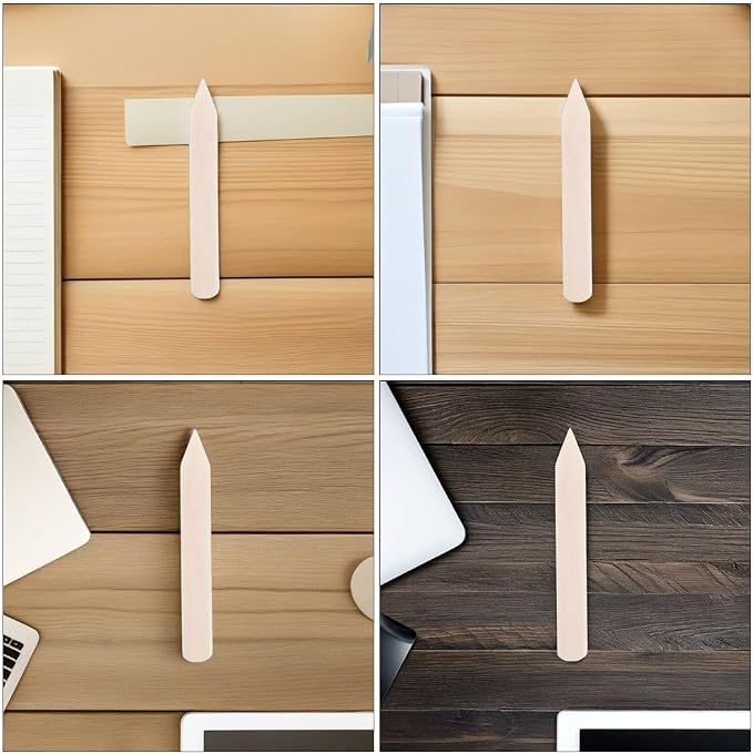 Ox Bone Scraper for Clothes Stain Removal Laundry Spot Remover and Lint Brush 5.91In Durable Dry Cleaning Tool for Home Use