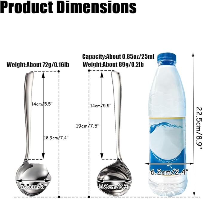 Small Gravy Sauce Ladle,18/10 Stainless Steel Ladle With Pouring,Dishwasher Safe.