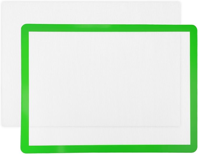 Acellegic Applique Fusing Mat 17"x24" (43cm x 61cm) with No Slip Non Stick PTFE Coated Pressing Sheet Silicone Applique Fusing Mat for Quilters Arts Crafts Creation and Fusible Web Fabric Supplies