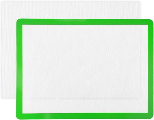 Acellegic Applique Fusing Mat 17"x24" (43cm x 61cm) with No Slip Non Stick PTFE Coated Pressing Sheet Silicone Applique Fusing Mat for Quilters Arts Crafts Creation and Fusible Web Fabric Supplies