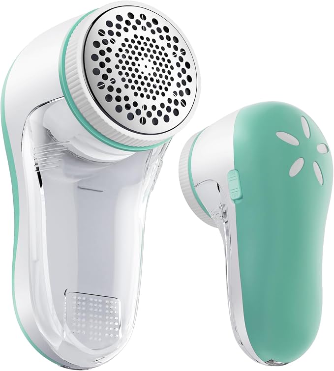 POPCHOSE Fabric Shaver, Lint Shaver with 6-Leaf Blade, Rechargeable | Lint Remover with Type-C Fast Charing Port, Sweater Defuzzer, Clothes Shaver for Couch, Furniture, Blanket, Remove Pilling