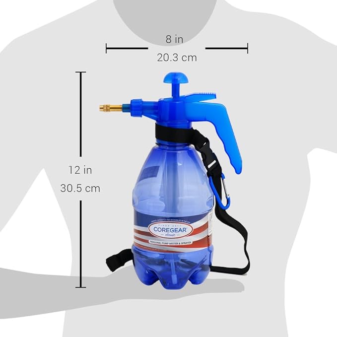 Classic USA Misters 1.5 Liter Personal Water Mister Pump Spray Bottle