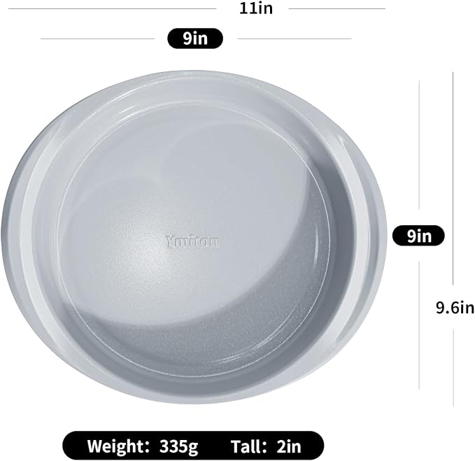 9 Inch Nonstick Round Cake Pan with Handle, Ceramic Coating PFOA PFAS PTFE Free, Aluminized Steel, Oven Safe 550°F, Dishwasher Safe, For Layer Cakes Cheesecakes and Brownies (Pistachio Green)