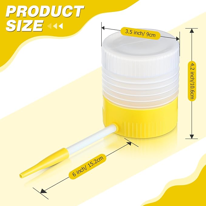 Qualirey 1 Pack Diatomaceous Earth Powder Duster with 6 Inch Extension Nozzle, Diatomaceous Earth Powder Duster for Pest Control, Powder Sprayer for Indoor and Outdoor Use | Diatomaceous Earth Powder Duster for Pest Control, Powder Sprayer for Indoor a...