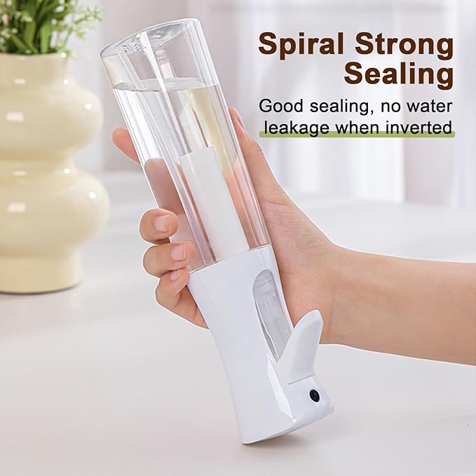 Fine Continously Mist Spray Bottle (10.1oz/300ml) for Body moisturizer Hair styling Cleaning Garden plant care etc.,Hair Mister Misting Continuous Mist Spray Bottle,2Pcs (Black+White)
