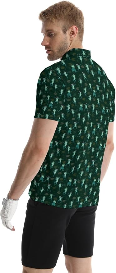 Polo Shirts for Men Moisture Wicking Mens Polo Shirts Patriotic Shirts for Men
