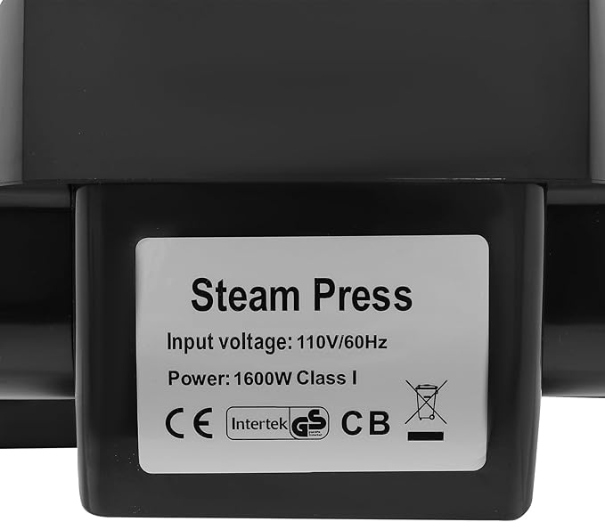 Intelligent Steam Press, 1600W Digital Steam Press Machine w/5 Fabric Settings&Touch Screen, Large 35.8" Ironing Pressing Equipment, Electric Pressing Machine for Home Use (Black)