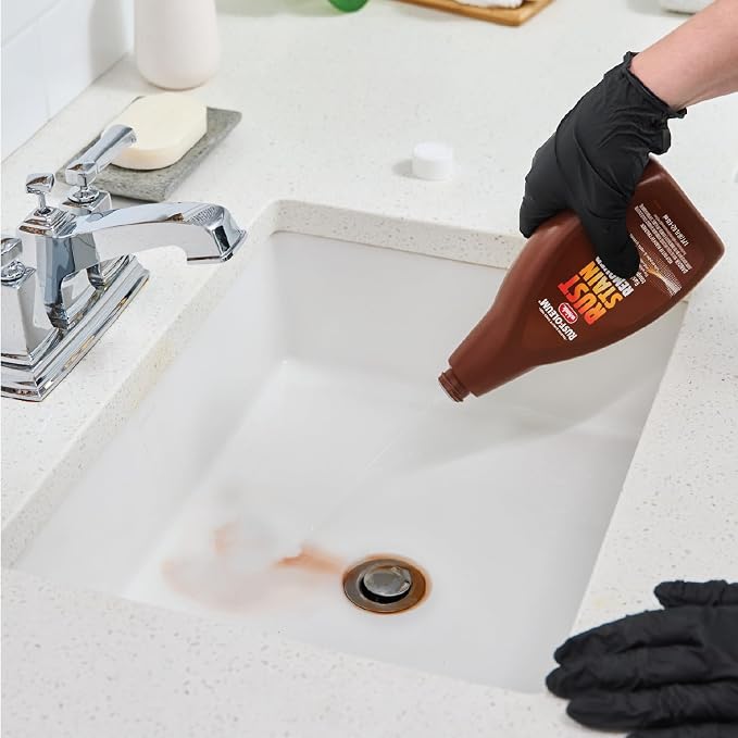 Rust-Oleum Whink Rust Stain Remover | Heavy-Duty Iron Stain Remover for White Toilets & Sinks, Colorfast Fabric & Carpets | 16 oz