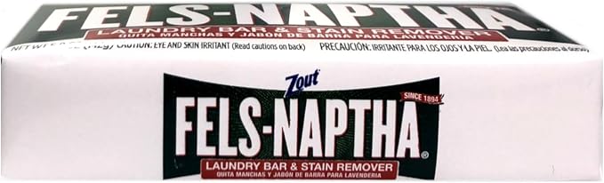Fels Naptha Laundry Soap & Stain Remover Bar, Pack of 3